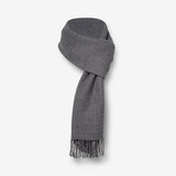 Eminé Stole - Handwoven Alpaca Stole in Charcoal Gray