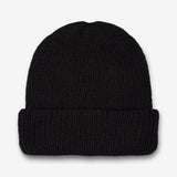 Hand-Knit Baby Alpaca Shapka in Black