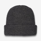 Hand-Knit Baby Alpaca Shapka in Charcoal Gray