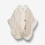 Handwoven Alpaca Cape in All Andes White