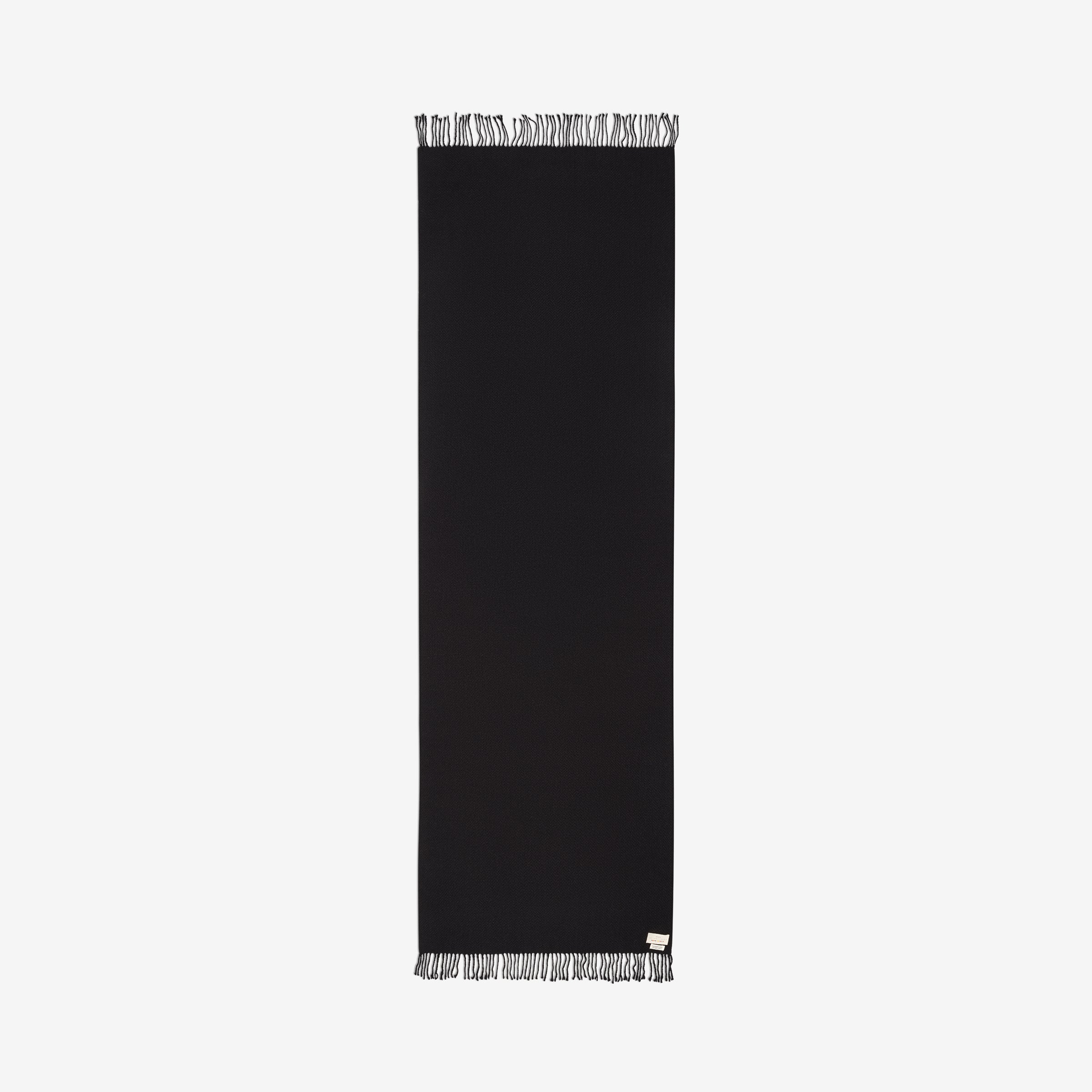 Eminé Stole - Handwoven Alpaca Stole in Andes Black