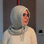 Open Face Balaclava in Lime Right