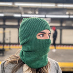 Hand-Knitted Alpaca Balaclava in Green