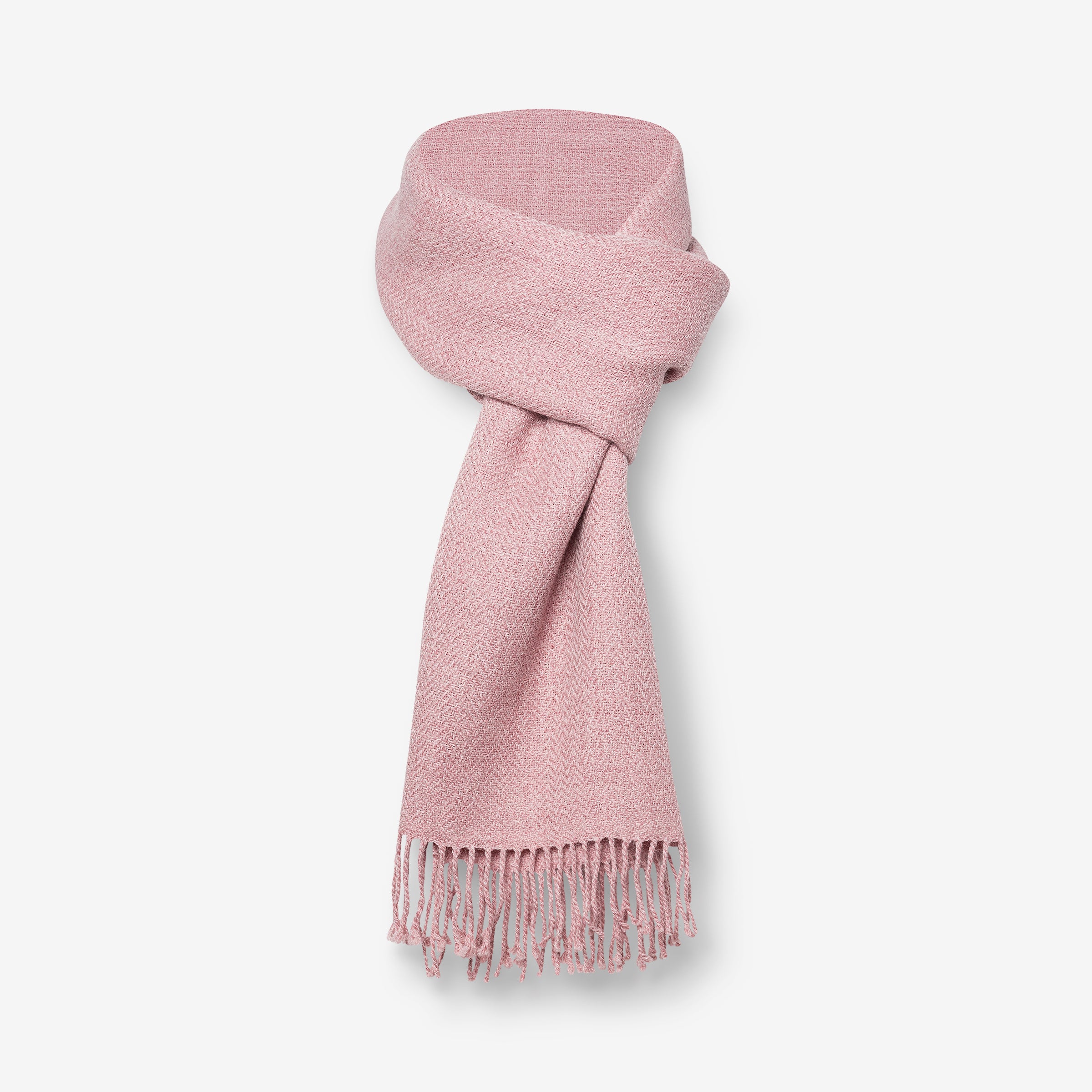 Eminé Stole - Handwoven Alpaca Stole in Andes Pink