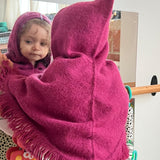 Hand-Knit Alpaca Baby Poncho