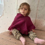 Hand-Knit Alpaca Baby Poncho