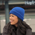 Baby Alpaca Wool Beanie Blue Kim