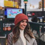 Baby Alpaca Wool Beanie Orange NYC