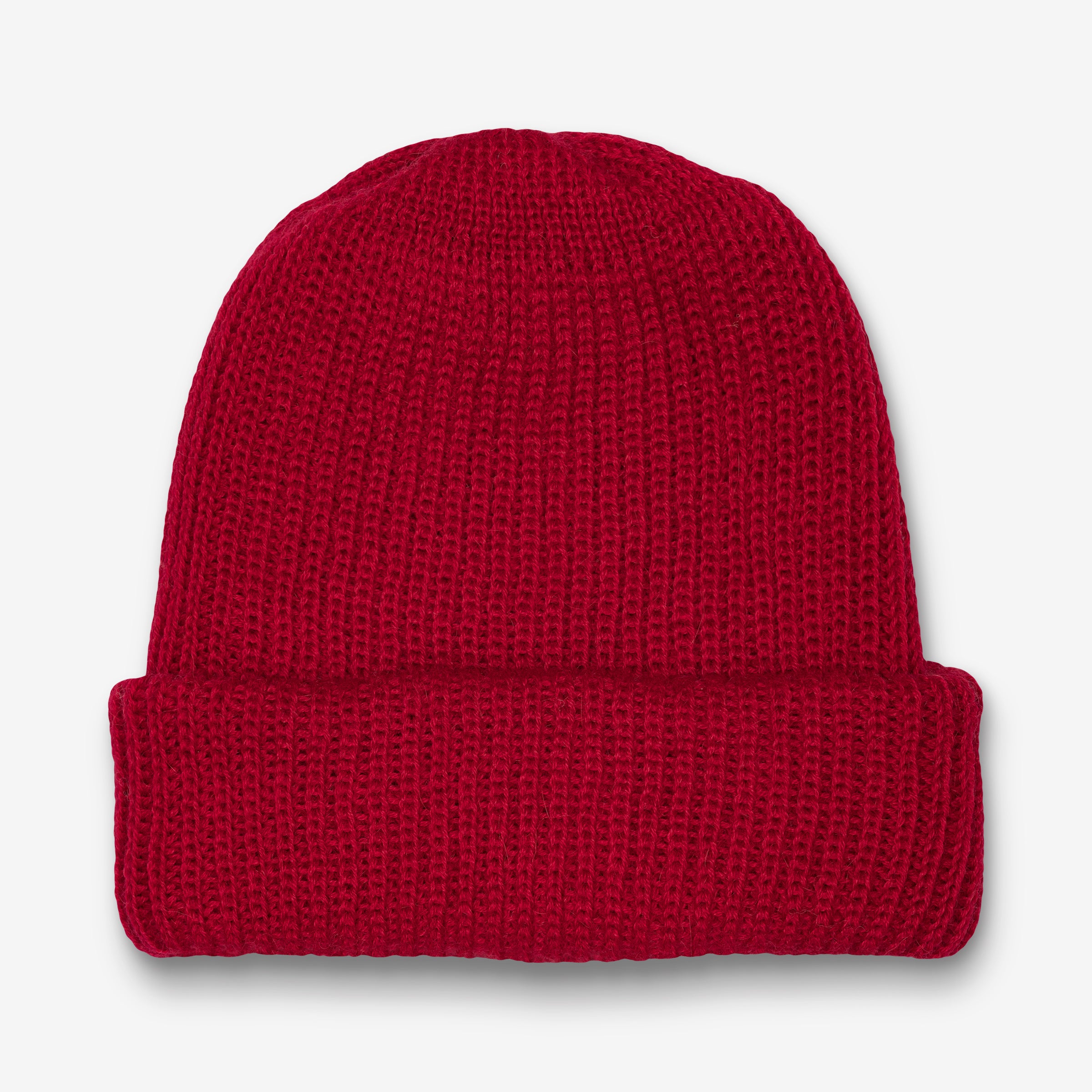 Handmade Baby Alpaca Beanie in Red