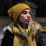 Handmade Baby Alpaca Beanie in Yellow