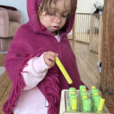 Hand-Knit Alpaca Baby Poncho