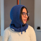 Open Face Balaclava in Blue Side