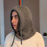 Open Face Balaclava in Dark Gray Side