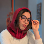 Open Face Balaclava in Red Cool
