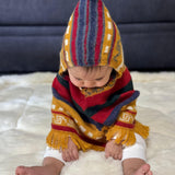 Hand-Knit Alpaca Baby Poncho